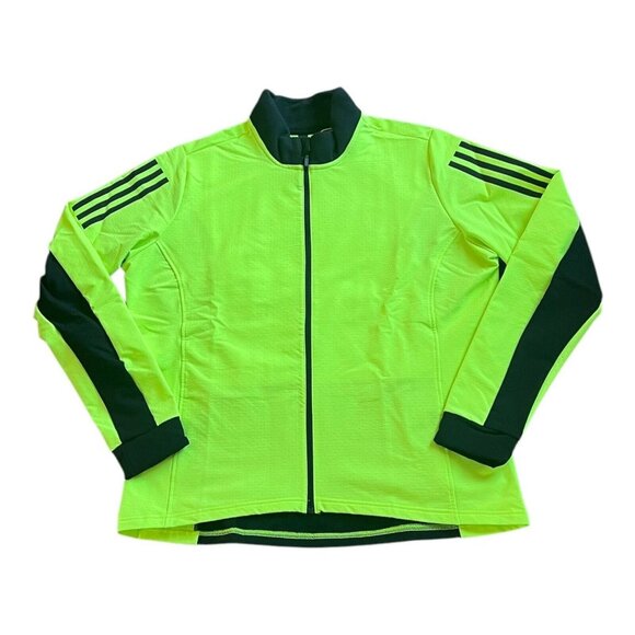 adidas The COLD.RDY Cycling Jacket Women's Lucid Lemon Size XL NWT - Picture 1 of 9
